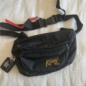 Kodak Black and Gold Belt Bag with Adjustable Strap